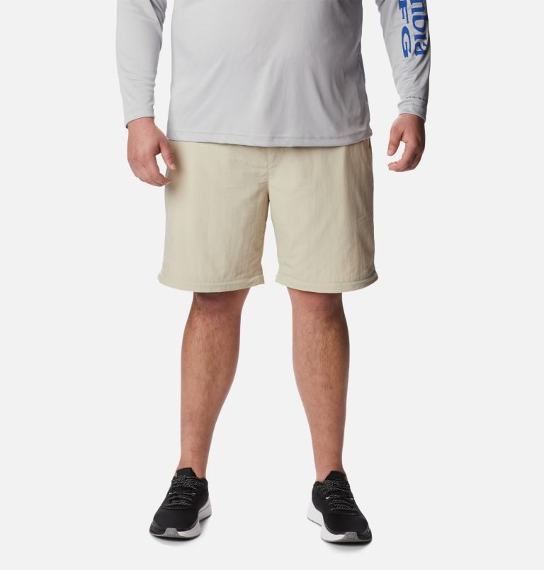 Men's Columbia PFG Backcast Convertible Pants Khaki | Plus Size CA-V6C34